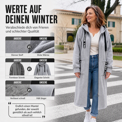Flore | Manteau sweat à capuche