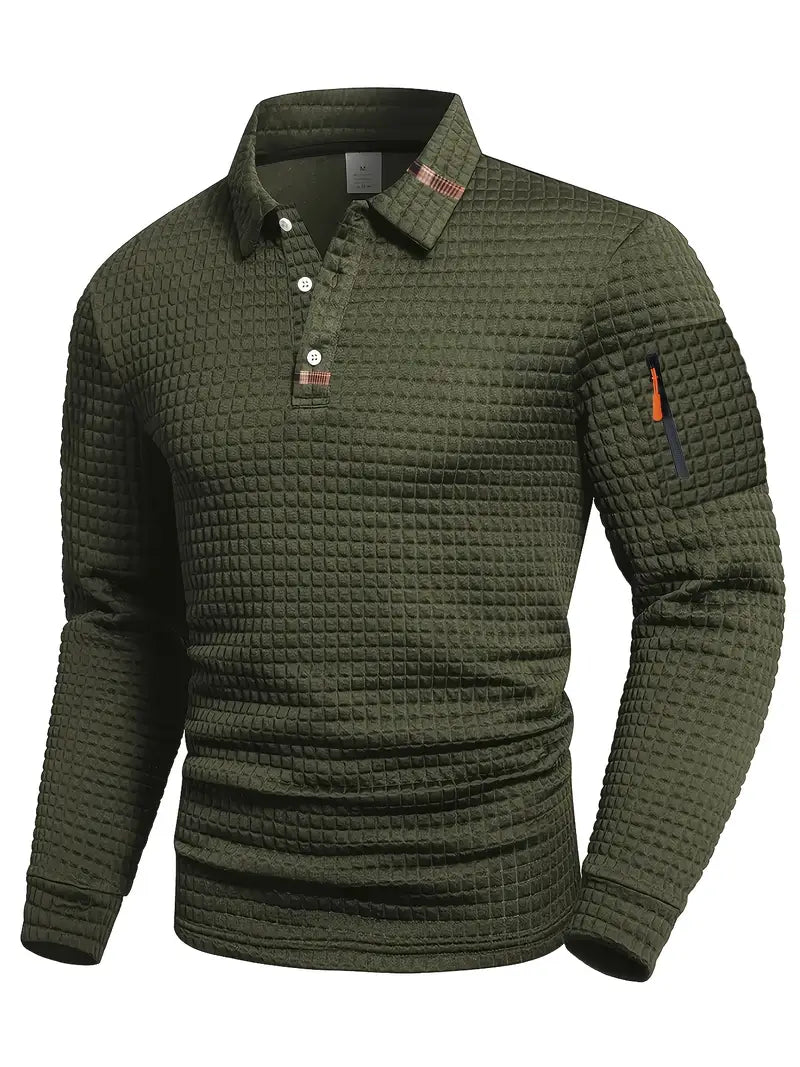 Isidore | Polo texture carrée poche