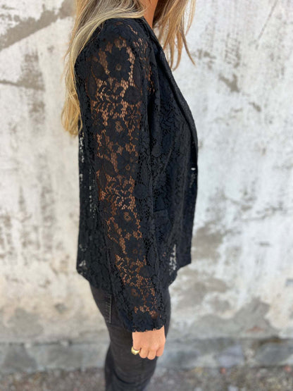 Béatrice | Blazer dentelle transparente