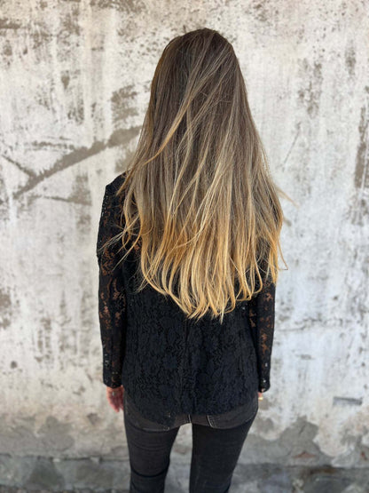 Béatrice | Blazer dentelle transparente
