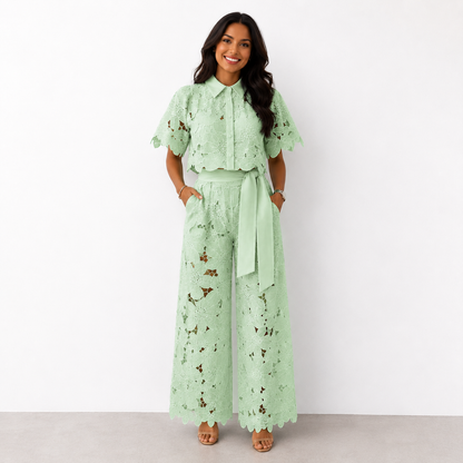Armelle | Ensemble fluide dentelle