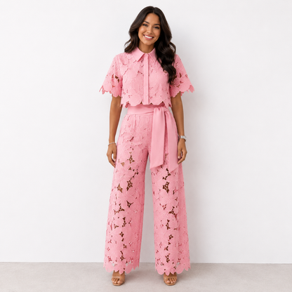 Armelle | Ensemble fluide dentelle