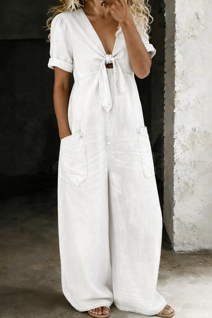Julie | Combinaison en denim souple