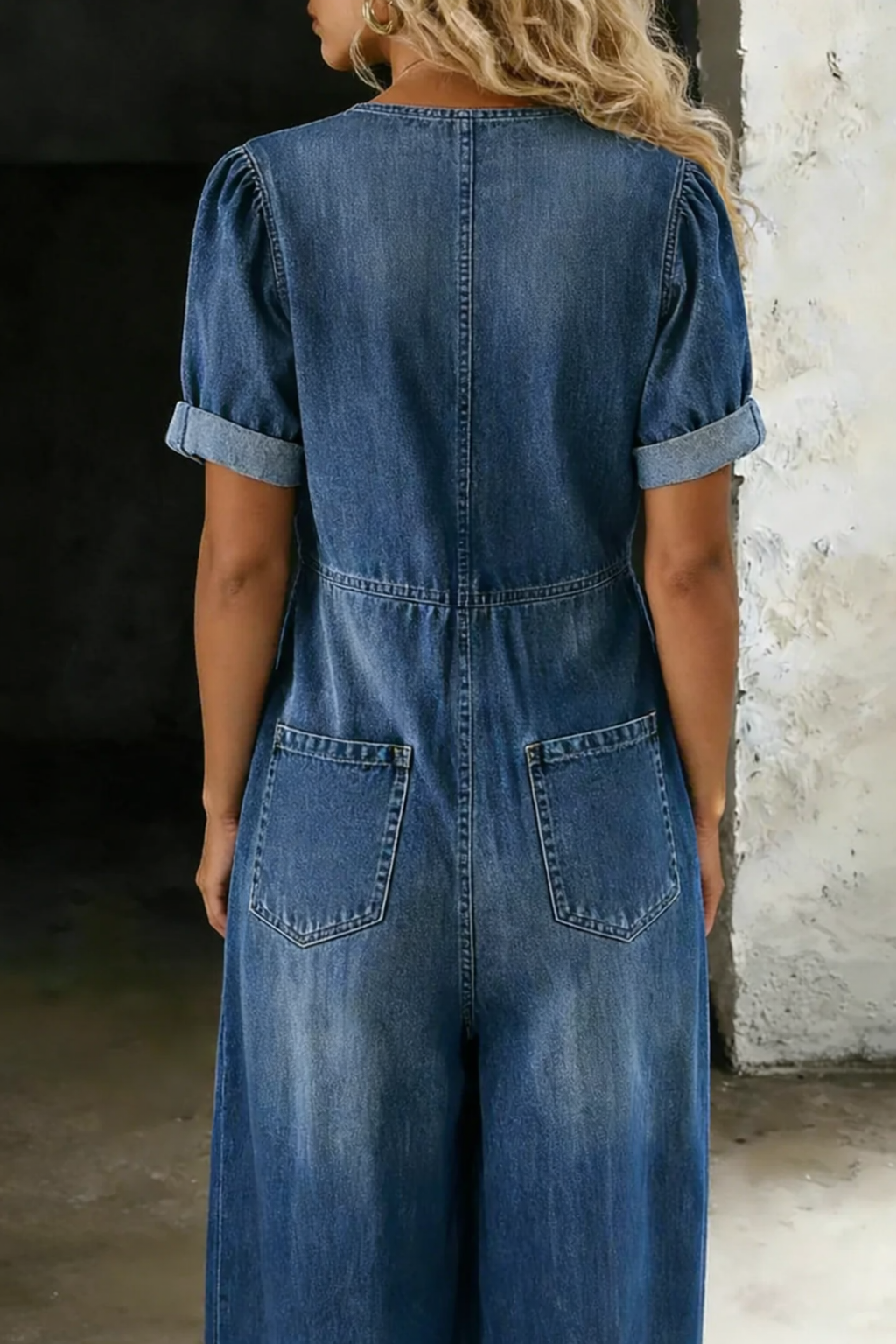 Julie | Combinaison en denim souple