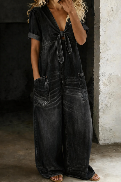 Julie | Combinaison en denim souple