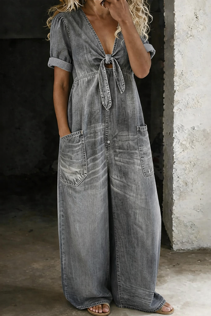 Julie | Combinaison en denim souple