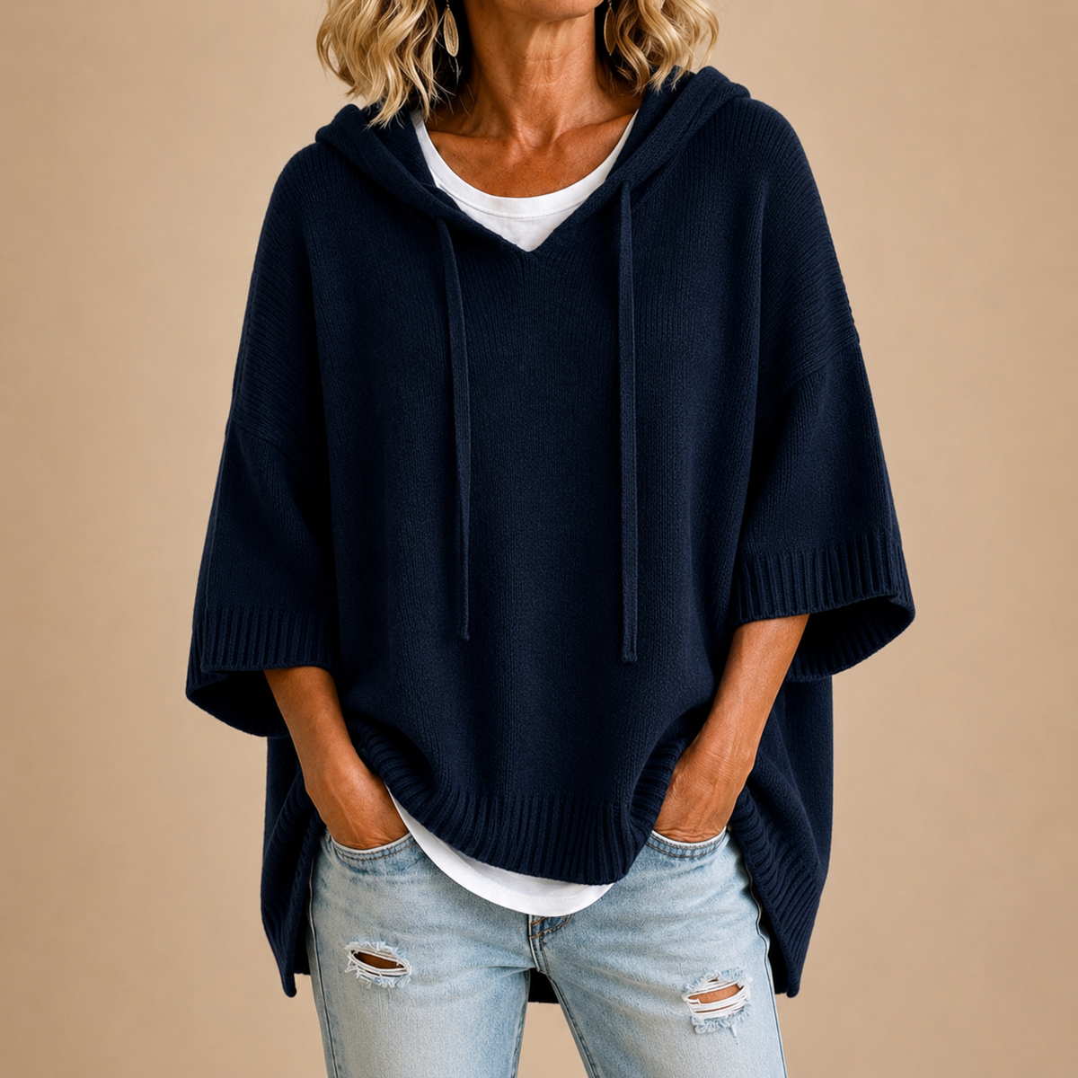 Fanny | Pull ample à capuche