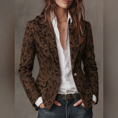 Jacqueline | Blazer jacquard structuré