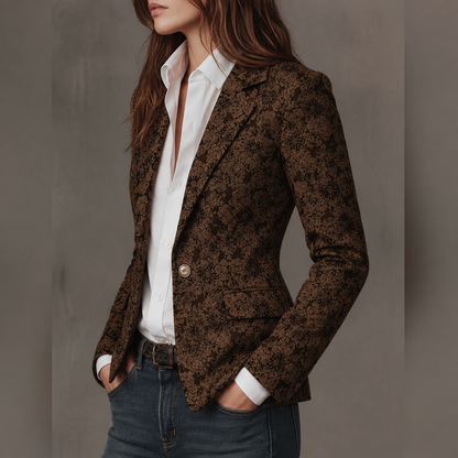 Jacqueline | Blazer jacquard structuré