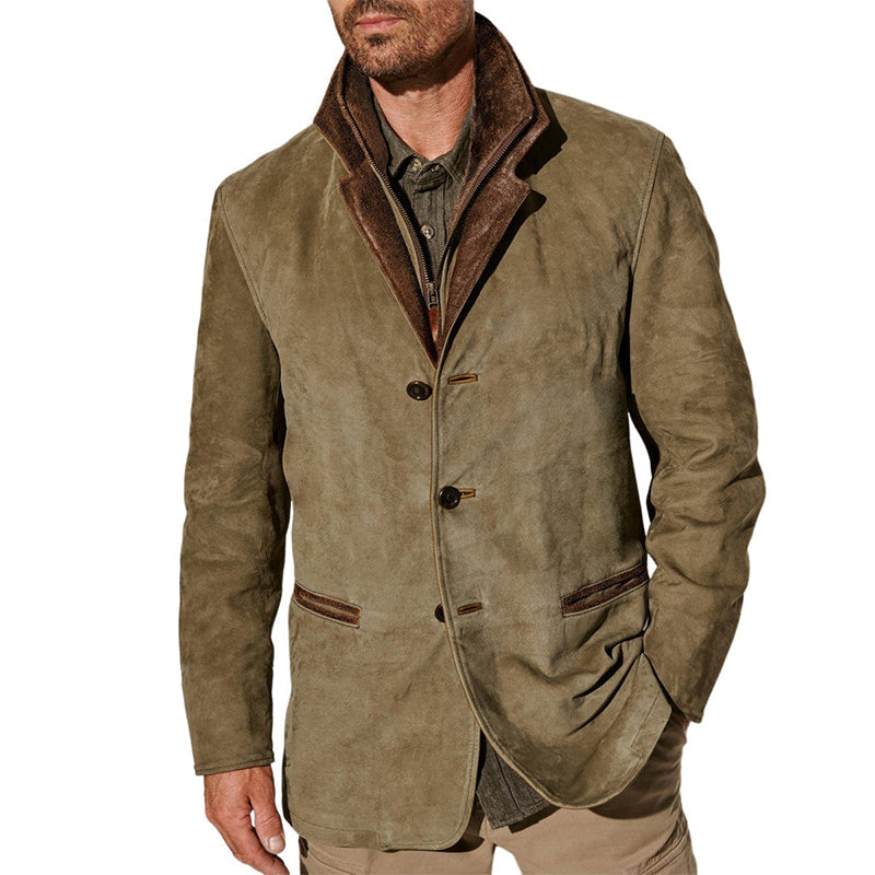 Augustin | Veste suédine col doublé