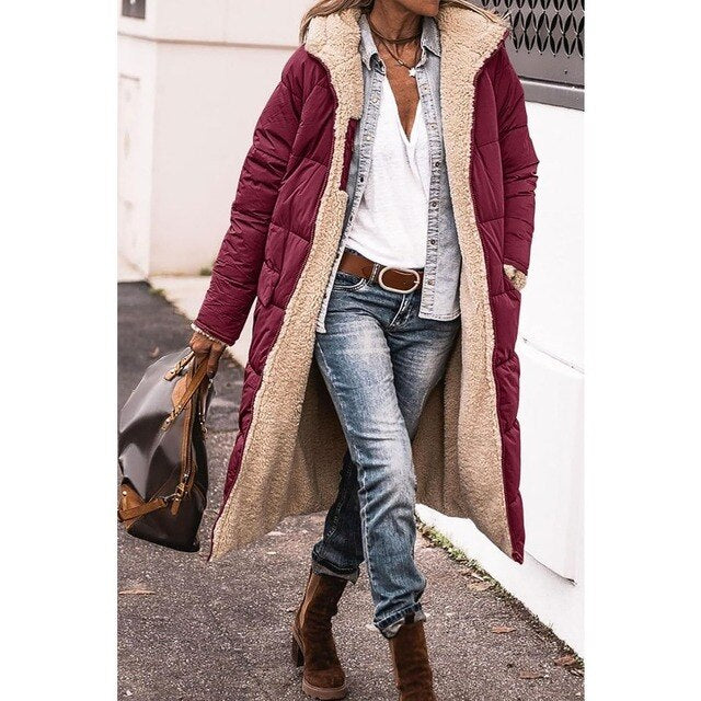 Isaure | Manteau polaire réversible