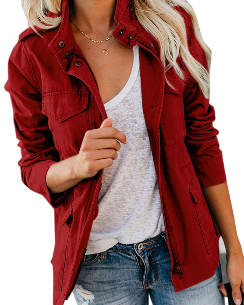 Sabine | Veste utilitaire col montant