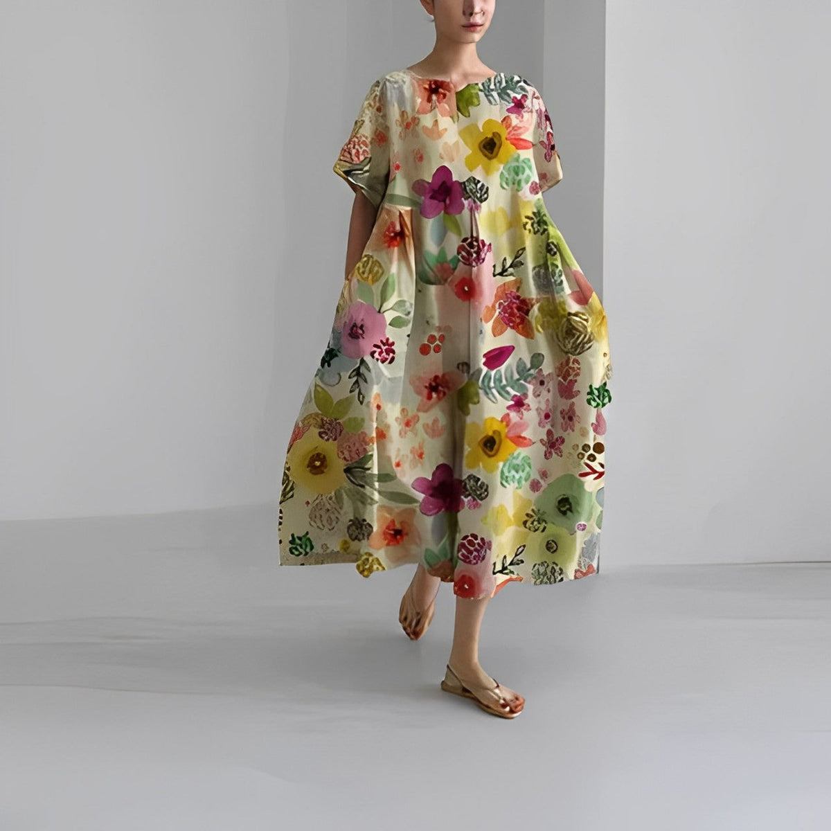 Aurélie | Robe bohème à fleurs