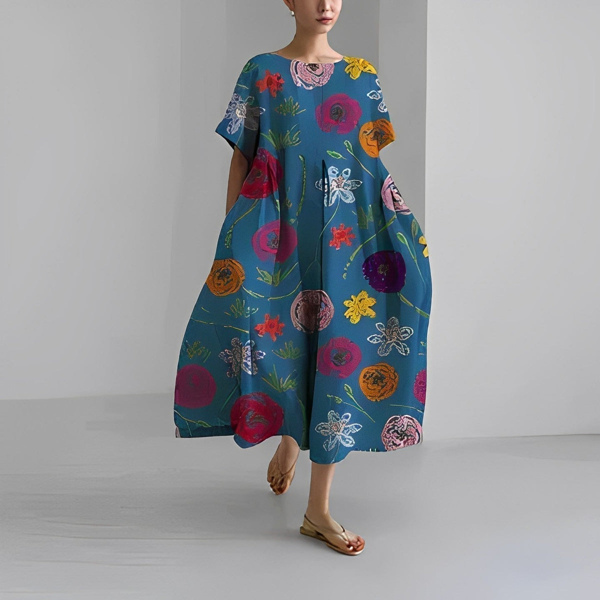 Aurélie | Robe bohème à fleurs