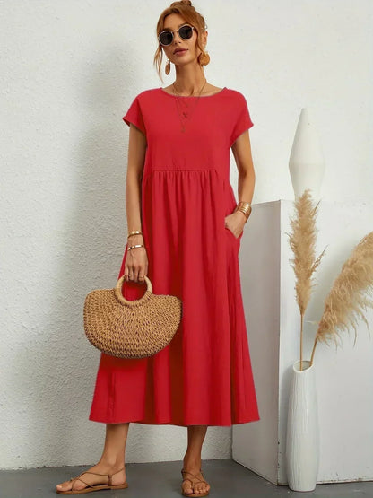 Mélanie | Robe fluide mi-longue