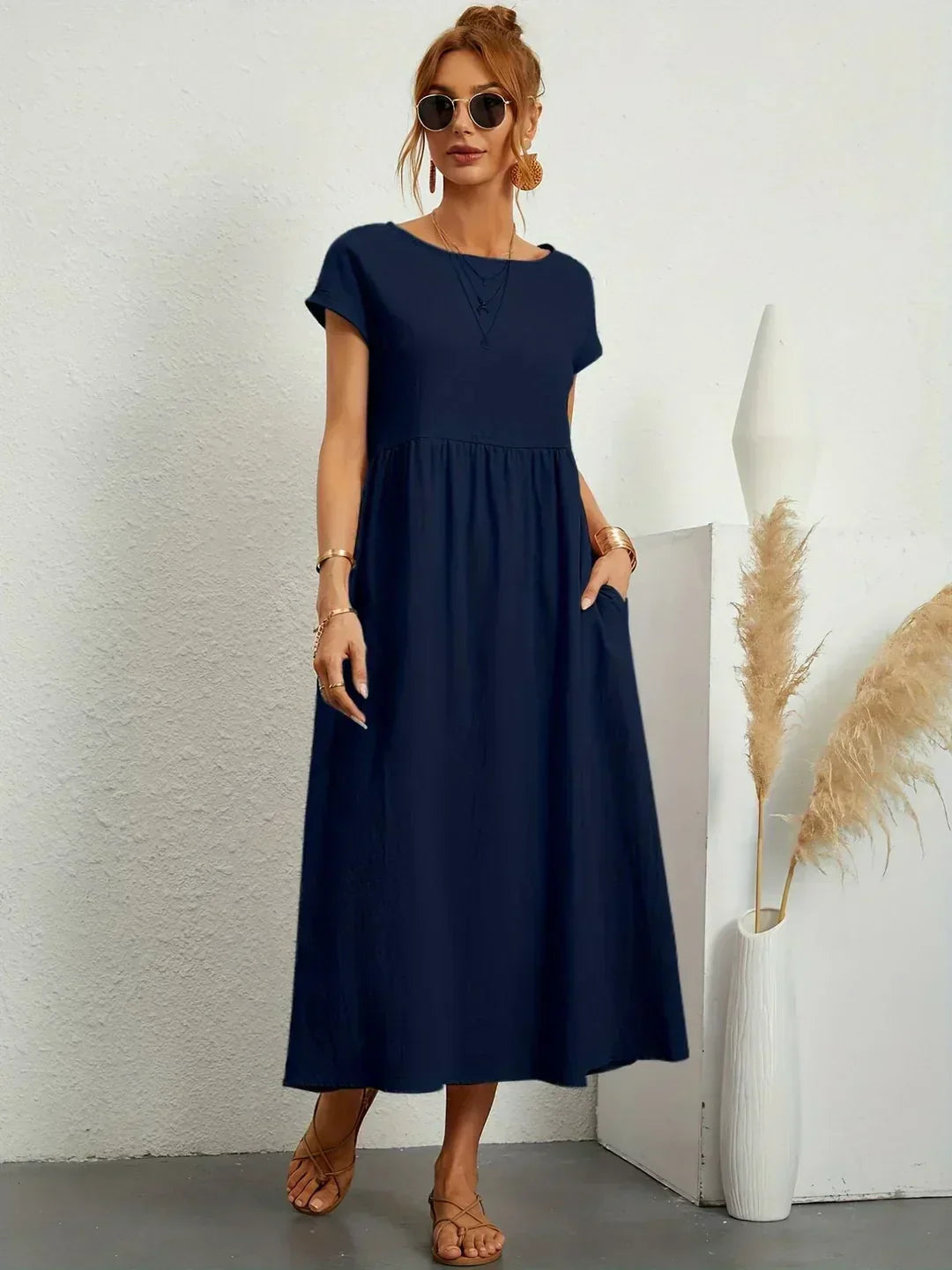 Mélanie | Robe fluide mi-longue