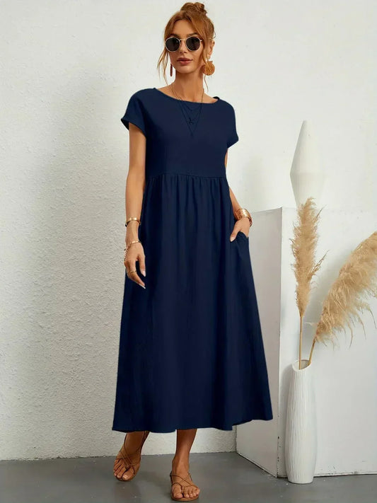 Mélanie | Robe fluide mi-longue