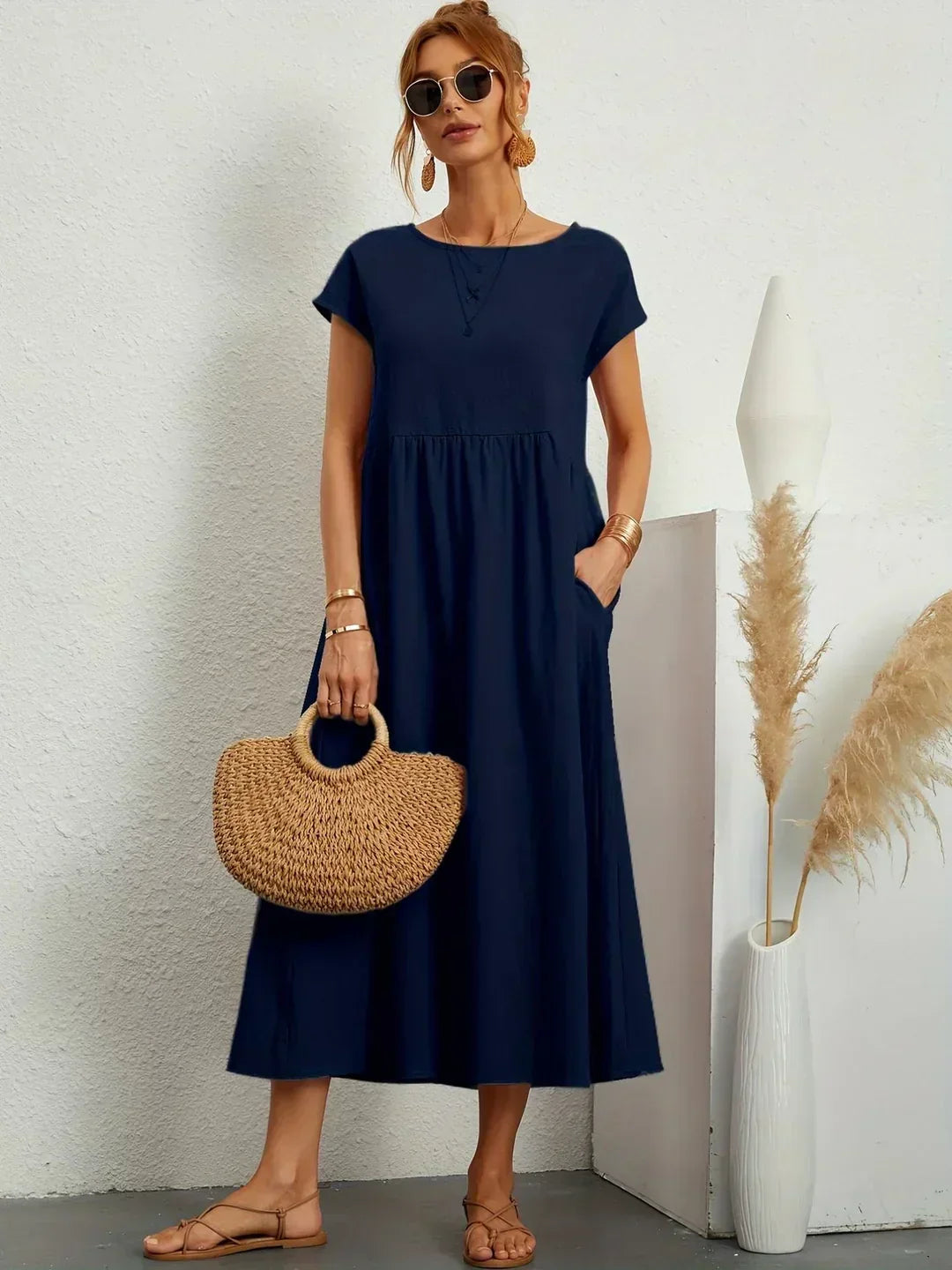 Mélanie | Robe fluide mi-longue