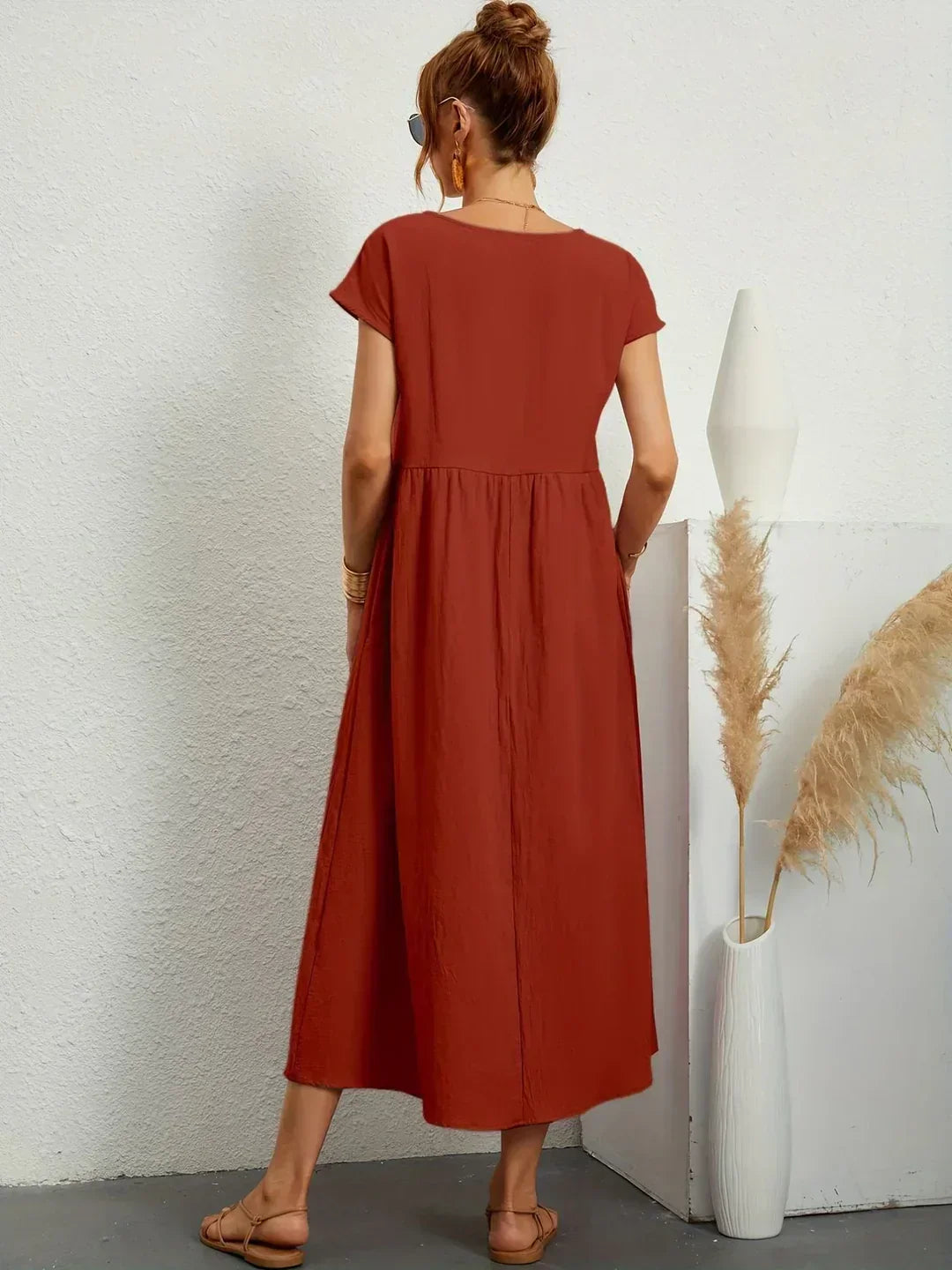 Mélanie | Robe fluide mi-longue
