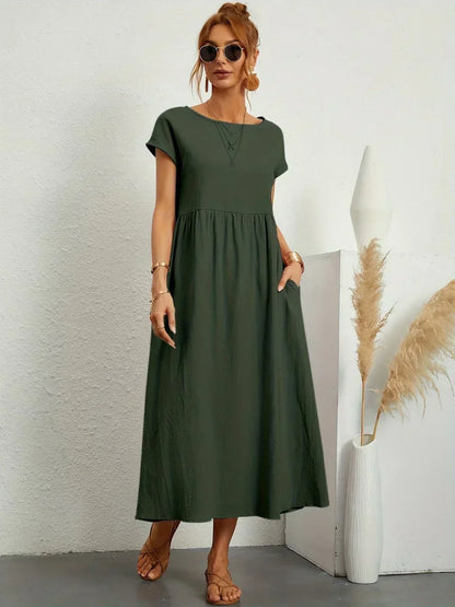 Mélanie | Robe fluide mi-longue
