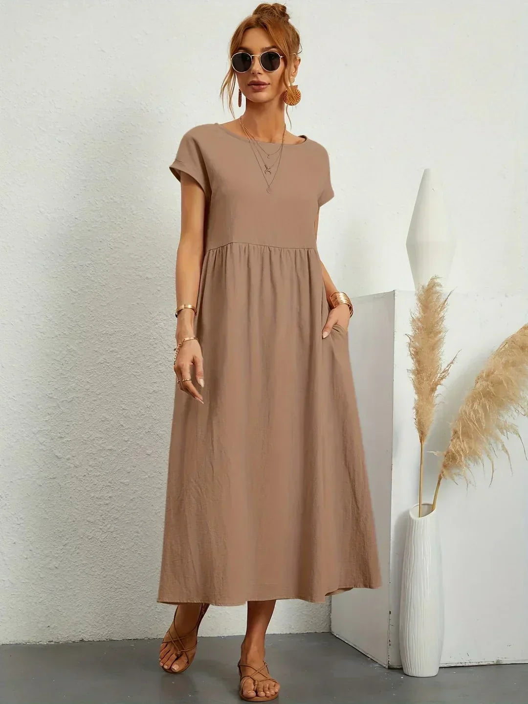 Mélanie | Robe fluide mi-longue
