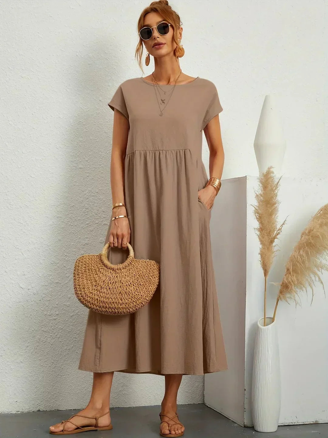 Mélanie | Robe fluide mi-longue