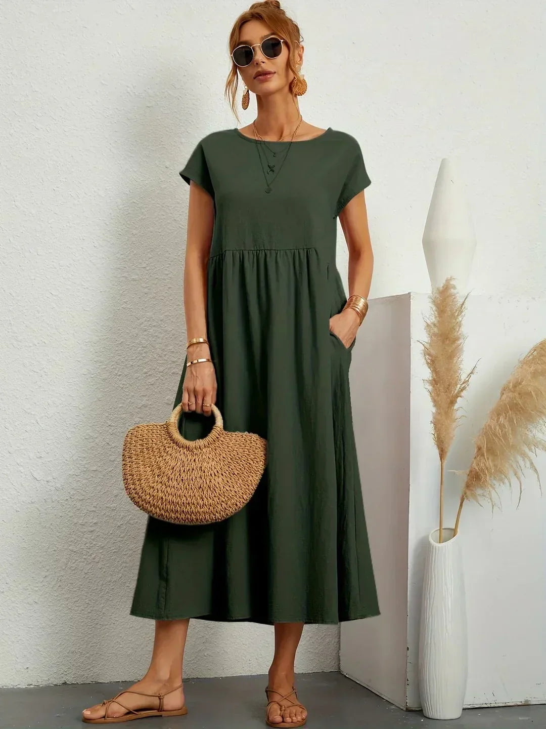 Mélanie | Robe fluide mi-longue