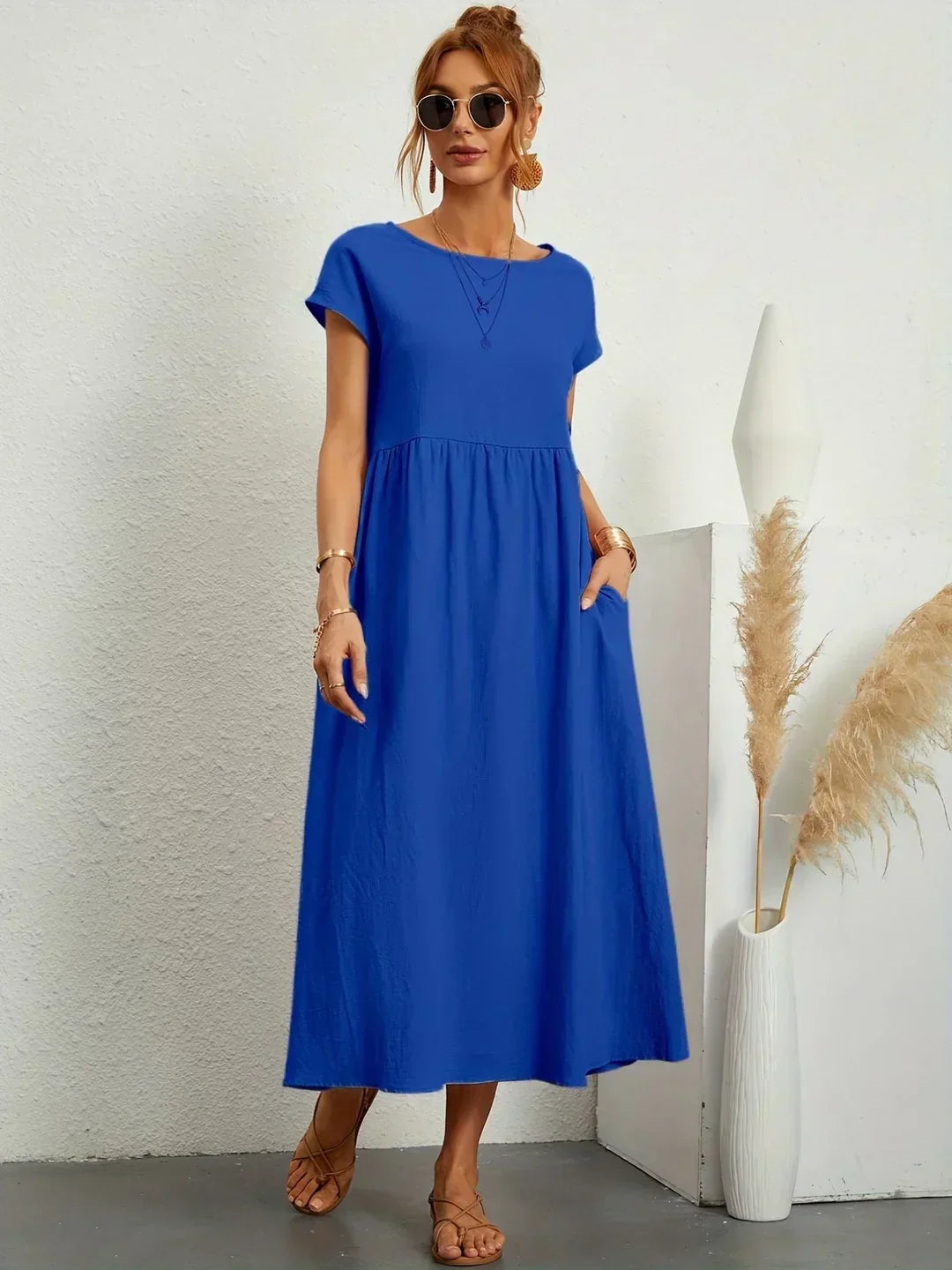 Mélanie | Robe fluide mi-longue