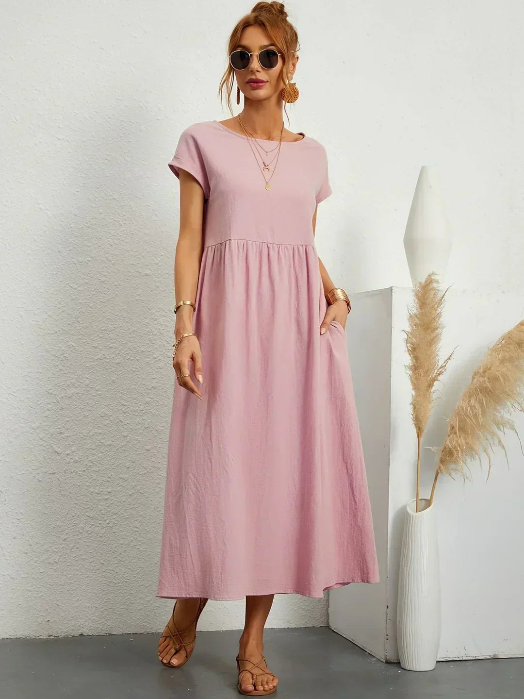 Mélanie | Robe fluide mi-longue