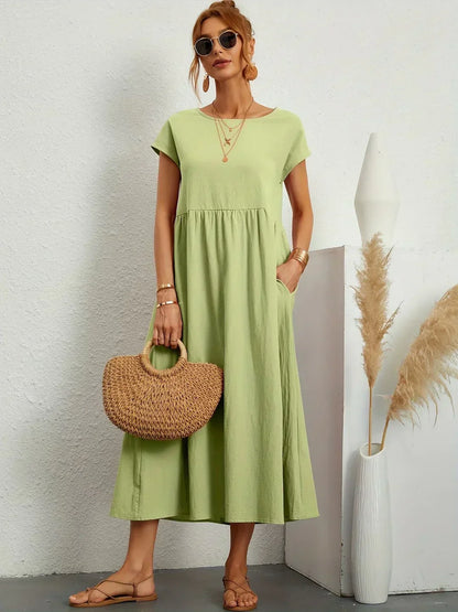 Mélanie | Robe fluide mi-longue