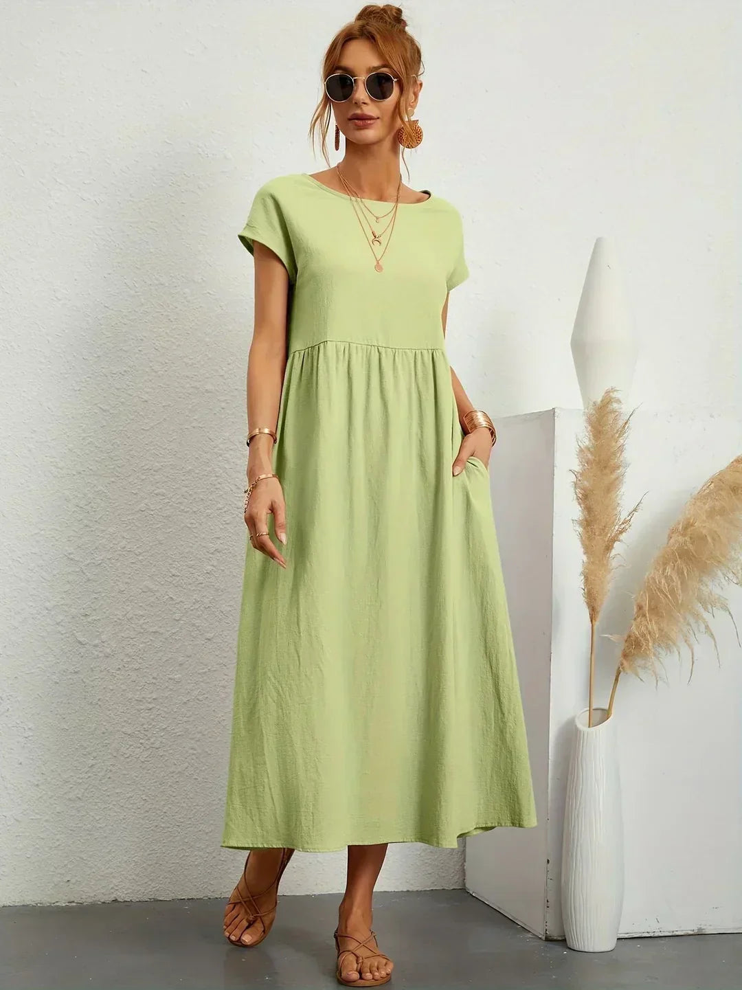 Mélanie | Robe fluide mi-longue