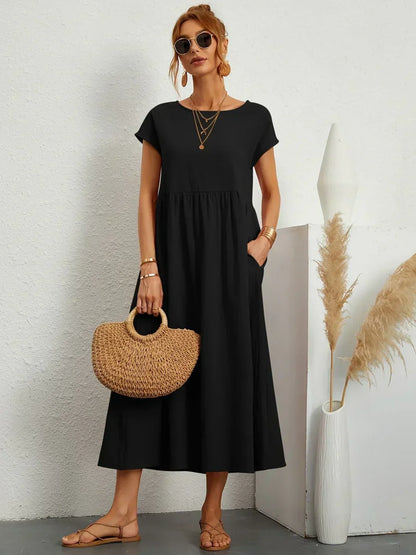 Mélanie | Robe fluide mi-longue