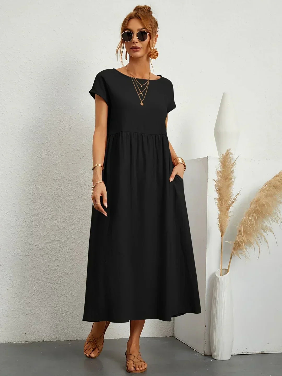 Mélanie | Robe fluide mi-longue
