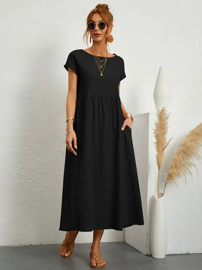 Mélanie | Robe fluide mi-longue