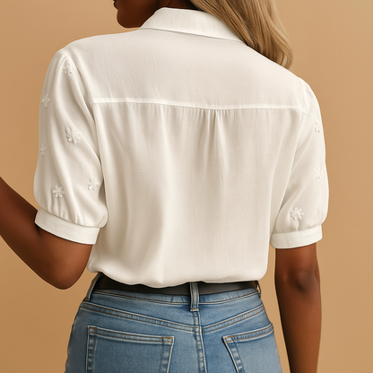 Nadège | Blouse blanche fluide