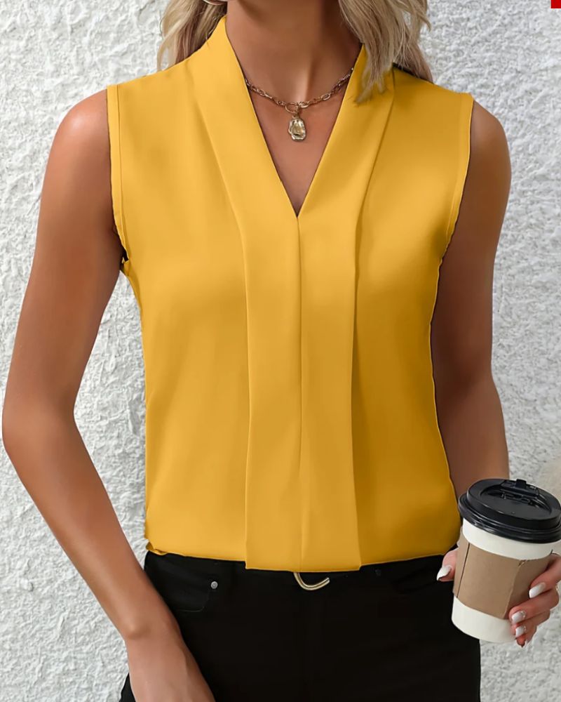 Madeleine | Top ample col V