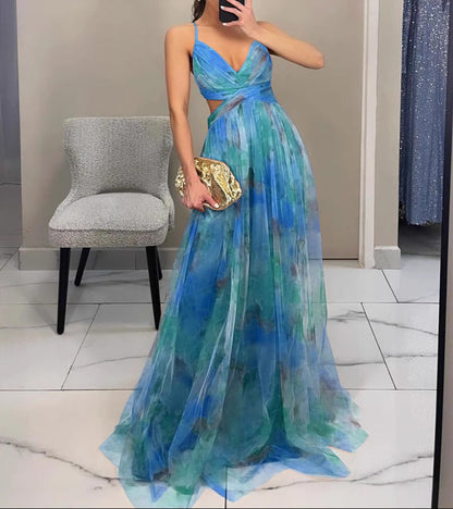 Mireille | Robe maxi fleurie fluide