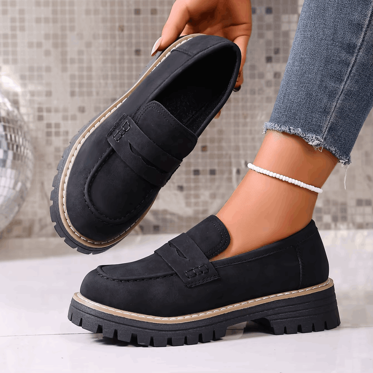 Claire | Mocassins plateforme chics