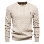Mathis™|Pull en Tricot avec Broderie Girafe