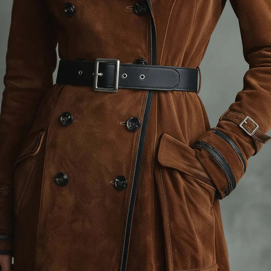 Justine | Manteau long ceinturé