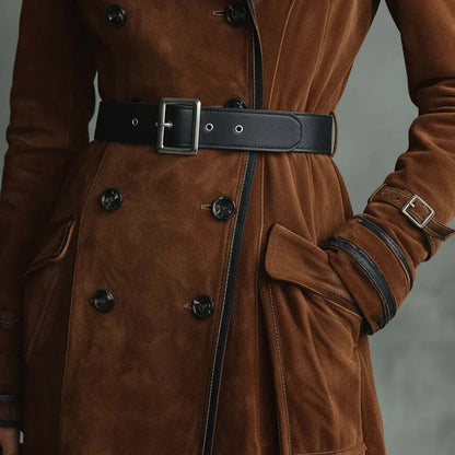 Justine | Manteau long ceinturé