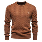 Mathis™|Pull en Tricot avec Broderie Girafe