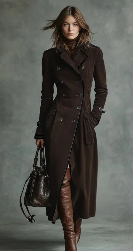 Justine | Manteau long ceinturé