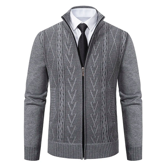 Casimir | Gilet zippé en maille torsadée