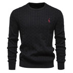 Mathis™|Pull en Tricot avec Broderie Girafe