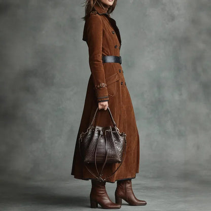 Justine | Manteau long ceinturé