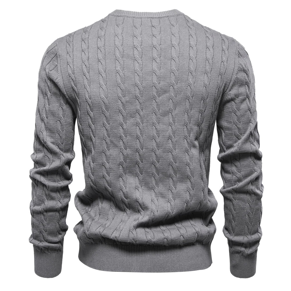 Mathis™|Pull en Tricot avec Broderie Girafe