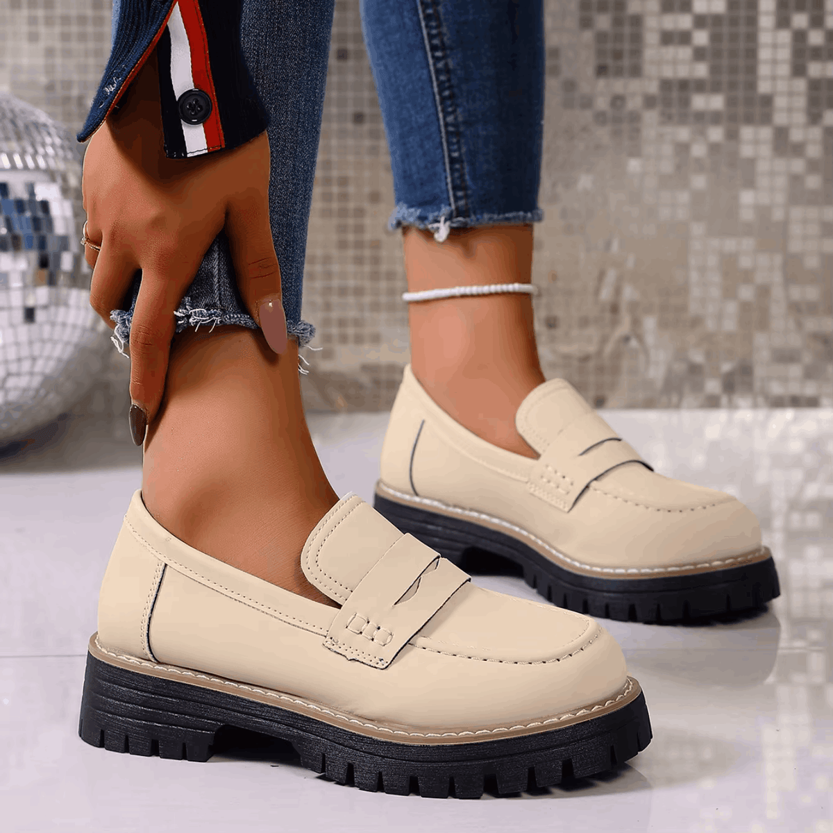 Claire | Mocassins plateforme chics