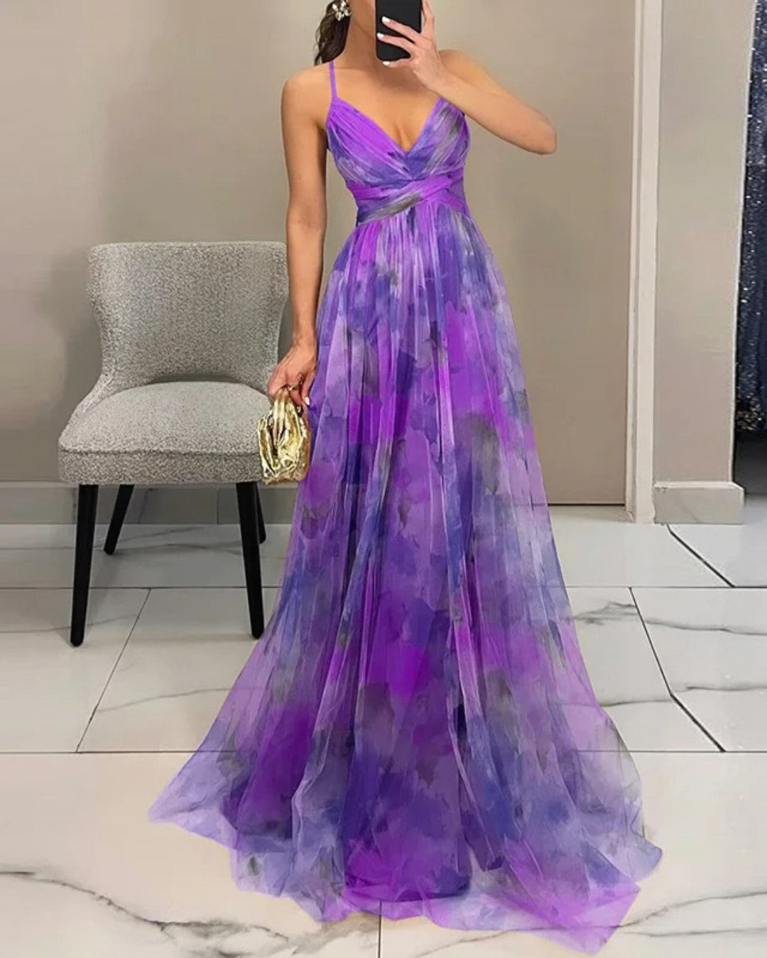 Mireille | Robe maxi fleurie fluide