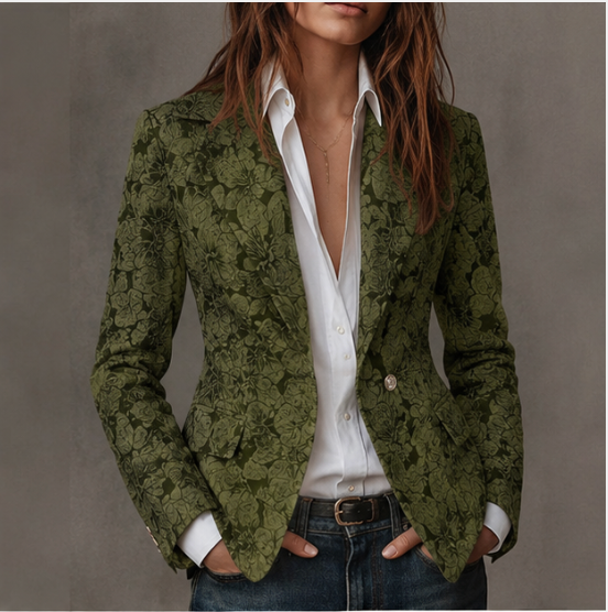 Jacqueline | Blazer jacquard structuré